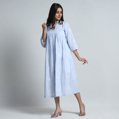 jacquard cotton dress