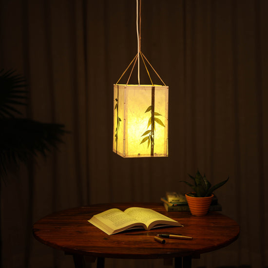 Bamboo Art Work Hanging Lamp Shade