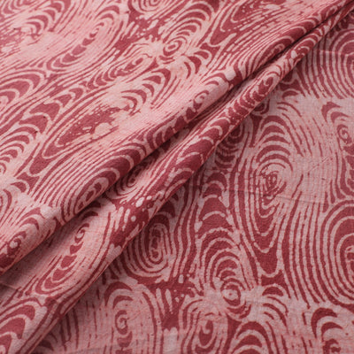 Red - Authentic Kutch Hand Block Batik Print Pure Handwoven Natural Dyed Kala Cotton Fabric 60