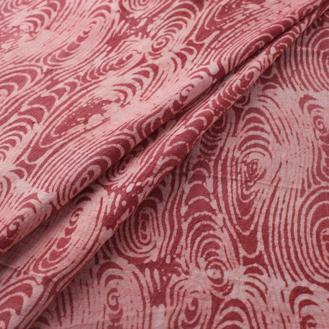 Red - Authentic Kutch Hand Block Batik Print Pure Handwoven Natural Dyed Kala Cotton Fabric 60