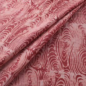 Red - Authentic Kutch Hand Block Batik Print Pure Handwoven Natural Dyed Kala Cotton Fabric 60