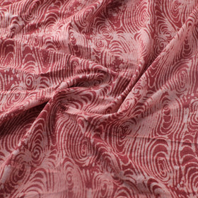 Red - Authentic Kutch Hand Block Batik Print Pure Handwoven Natural Dyed Kala Cotton Fabric 60