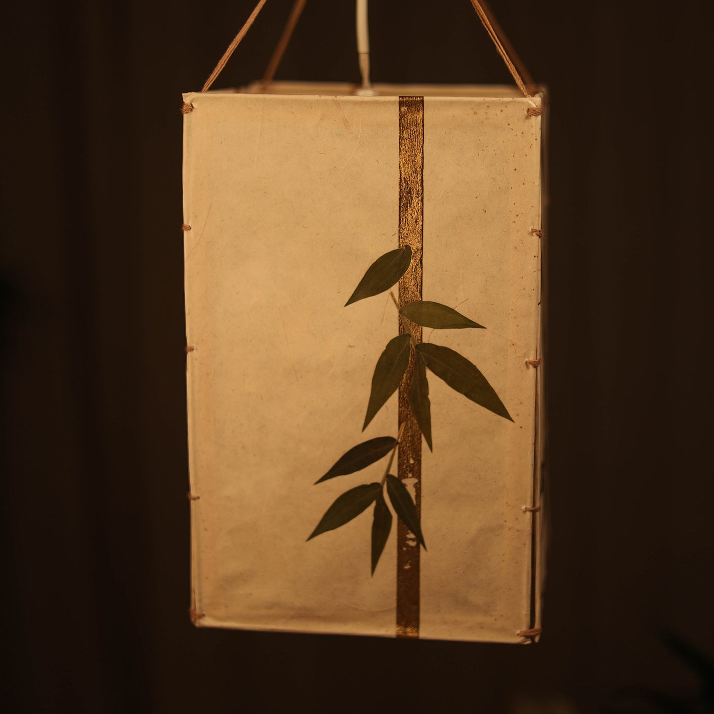 Bamboo Art Work Hanging Lamp Shade