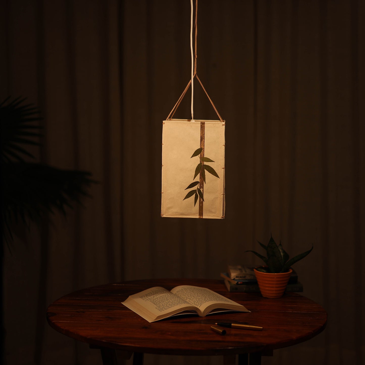 Bamboo Art Work Hanging Lamp Shade