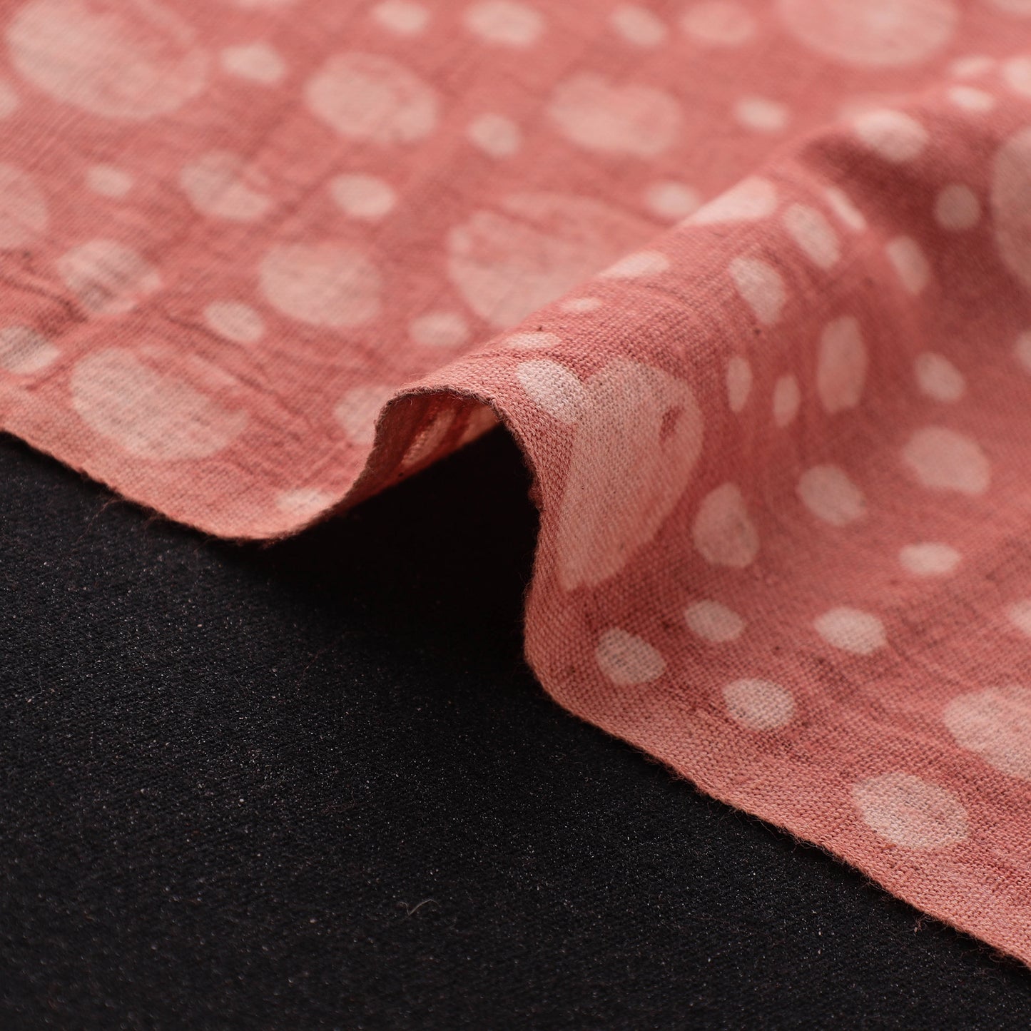 Red - Authentic Kutch Hand Block Batik Print Pure Handwoven Natural Dyed Kala Cotton Fabric 61