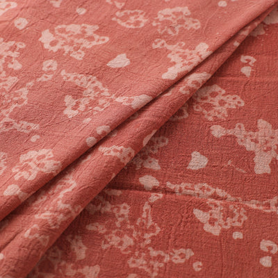 Red - Authentic Kutch Hand Block Batik Print Pure Handwoven Natural Dyed Kala Cotton Fabric 62
