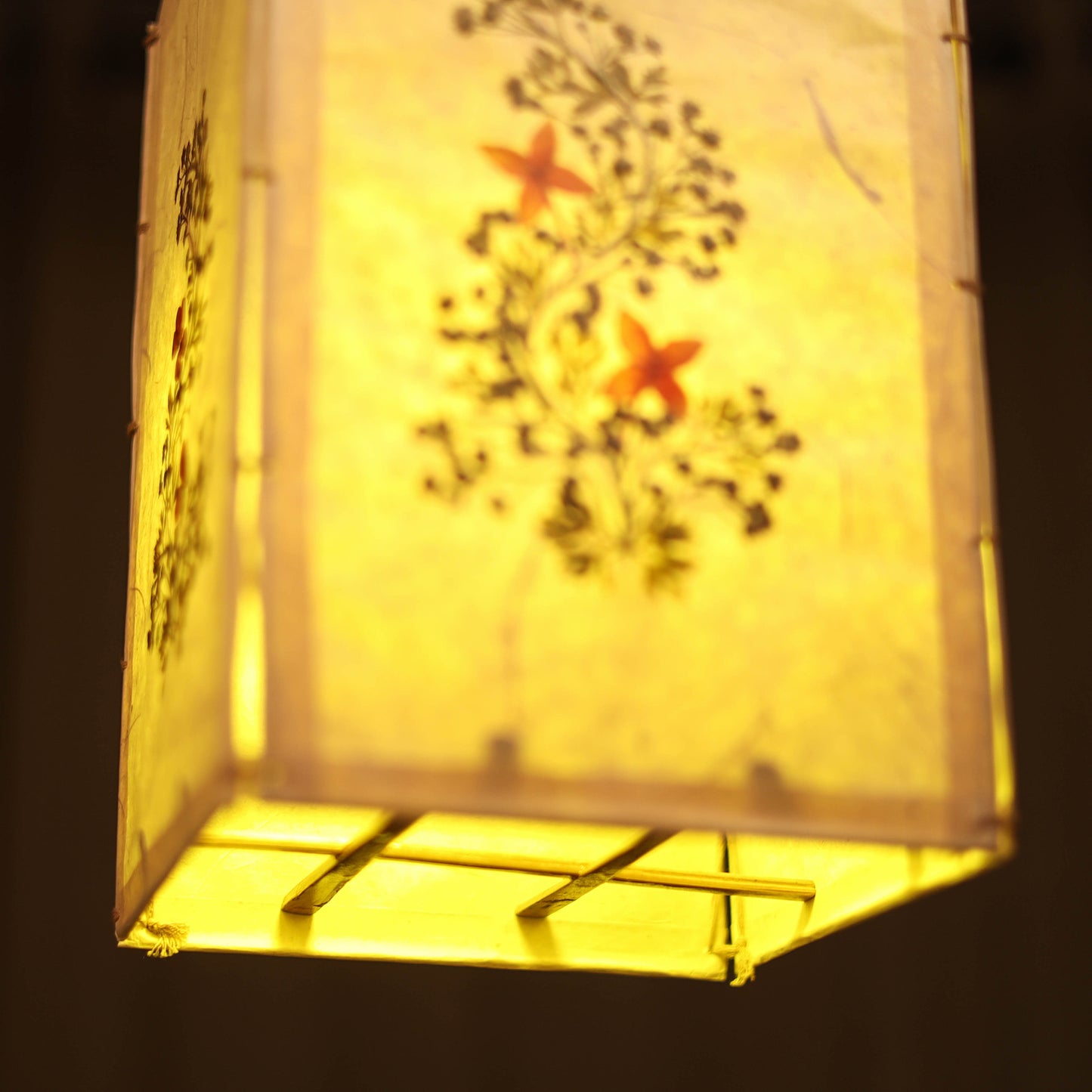 Flower Art Work Hanging Lamp Shade