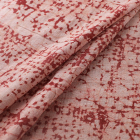 Red - Authentic Kutch Hand Block Batik Print Pure Handwoven Natural Dyed Kala Cotton Fabric 65