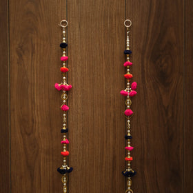 Kutch handmade bead & mirror work hanging (set of 2) 31