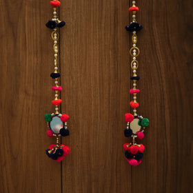 Kutch handmade bead & mirror work hanging (set of 2) 31