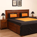 Pochampally Ikat with Bagh Patch Cotton Double Bedsheet Set (108 x 90 in) 07