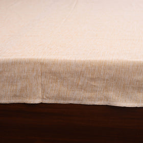Beige - double handloom cotton bed sheet (108 x 90 in) 48