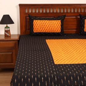 Pochampally Ikat with Bagh Patch Cotton Double Bedsheet Set (108 x 90 in) 07