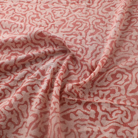 Red - Authentic Kutch Hand Block Batik Print Pure Handwoven Natural Dyed Kala Cotton Fabric 67