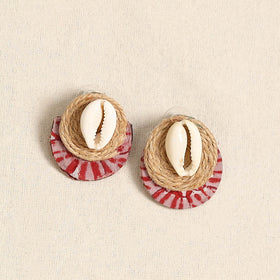 Green - german silver jute & fabart necklace set 65