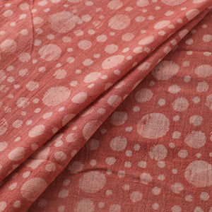 Red - Authentic Kutch Hand Block Batik Print Pure Handwoven Natural Dyed Kala Cotton Fabric 68