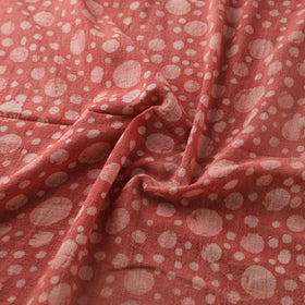 Red - Authentic Kutch Hand Block Batik Print Pure Handwoven Natural Dyed Kala Cotton Fabric 68