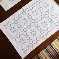 Applique Cut Work Table Runner with Table Mat Set 57