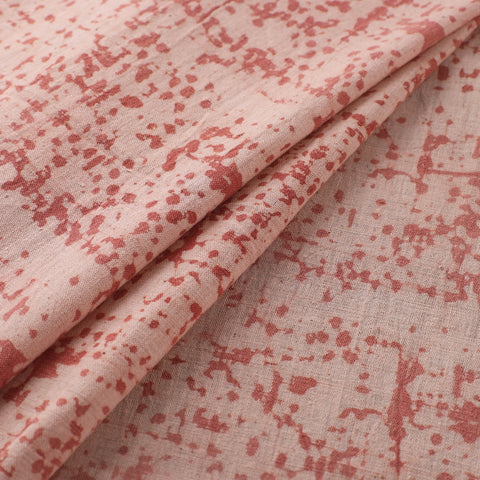 Red - Authentic Kutch Hand Block Batik Print Pure Handwoven Natural Dyed Kala Cotton Fabric 69