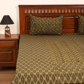 Pochampally Ikat with Bagh Patch Cotton Double Bedsheet Set (108 x 90 in) 08