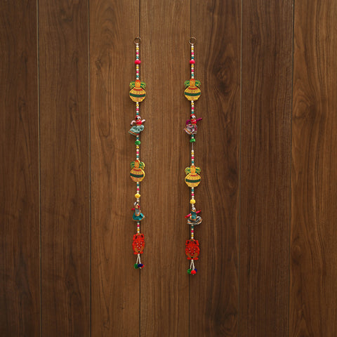 Handmade bead work hanging (set of 2) 07 - handcrafted