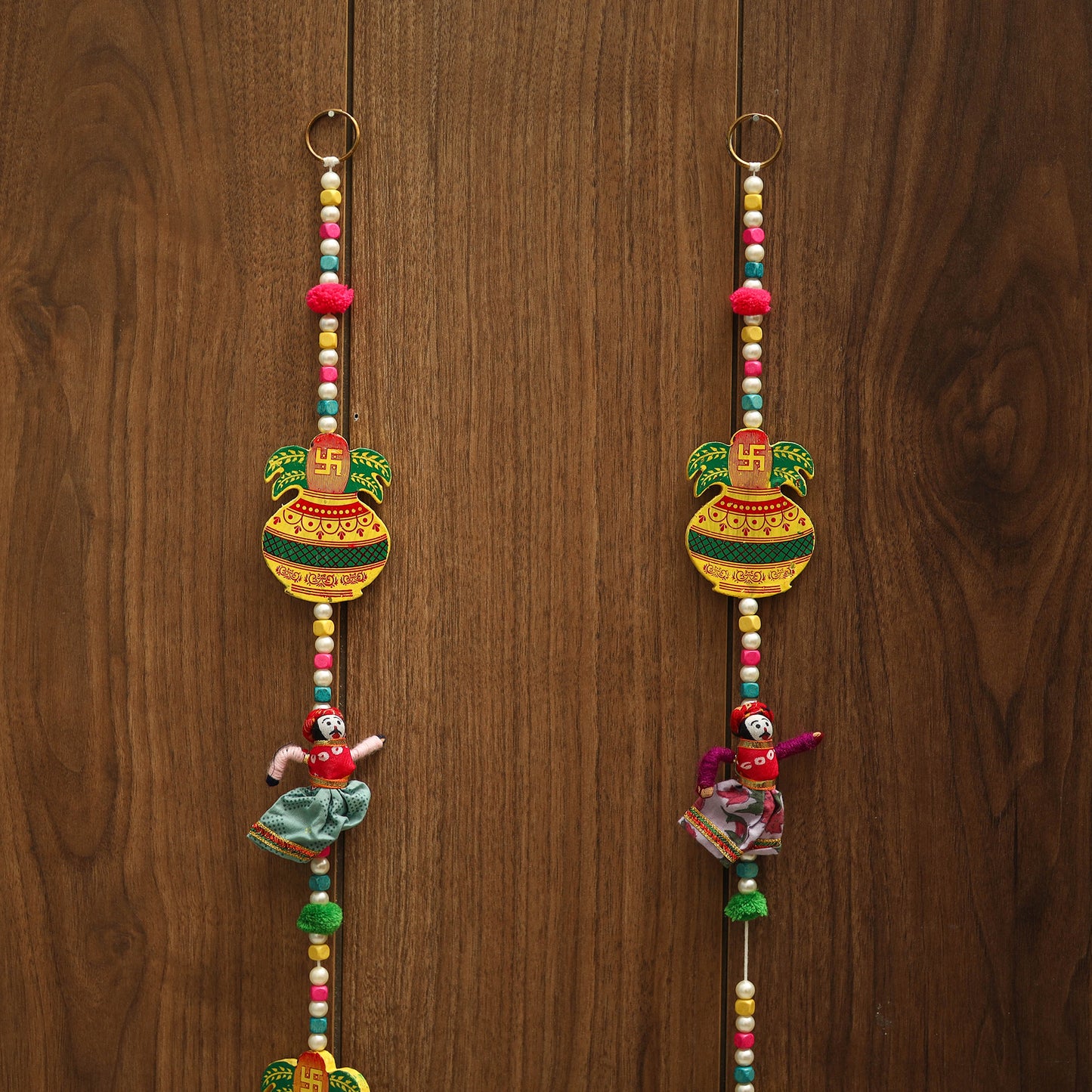 Handmade bead work hanging (set of 2) 07 - handcrafted
