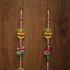 Handmade bead work hanging (set of 2) 07 - handcrafted