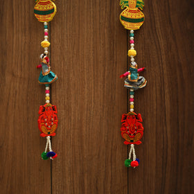 Handmade bead work hanging (set of 2) 07 - handcrafted