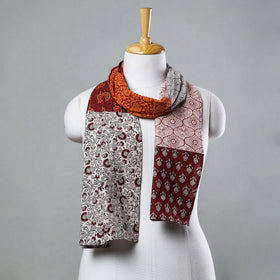  Bagh Block Printed Patchwork Cotton Stole 