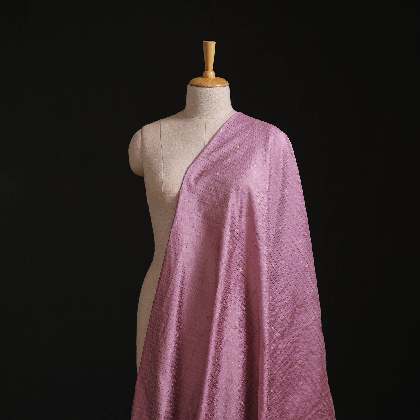 Thread Buti Spun Dupion Viscose Silk Plain Fabric 04
