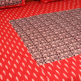 Pochampally Ikat with Bagh Patch Cotton Double Bedsheet Set (108 x 90 in) 09