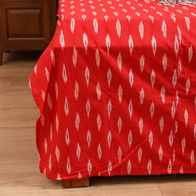 Pochampally Ikat with Bagh Patch Cotton Double Bedsheet Set (108 x 90 in) 09