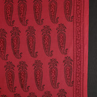 Maroon - Bagh Block Printed Cotton Fabric