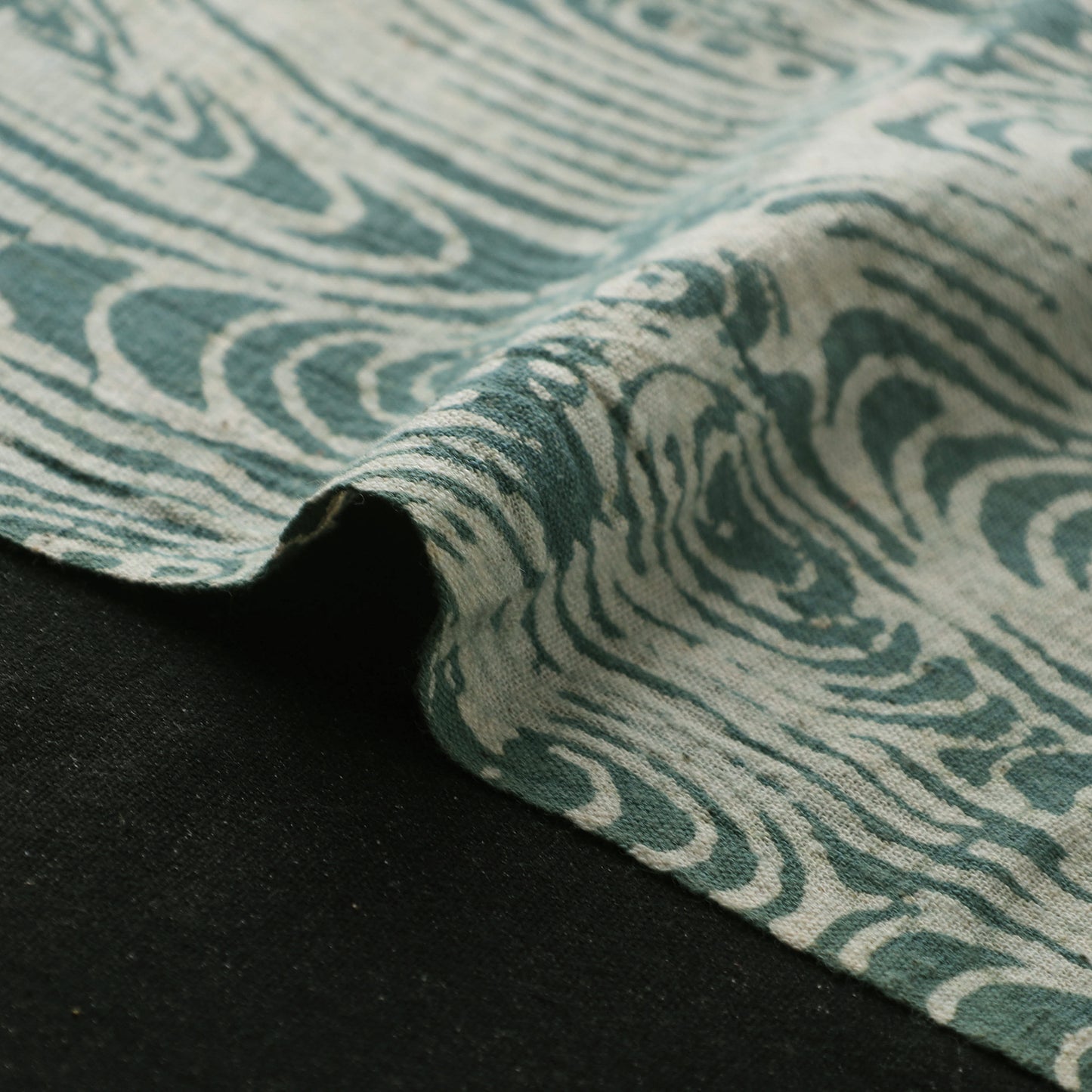 Green - Authentic Kutch Hand Block Batik Print Pure Handwoven Natural Dyed Kala Cotton Fabric 70