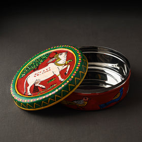  Kavad Handpainted Stainless Steel Chapati Box 
