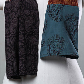 Multicolor Bagh Block Printed Patchwork Cotton Stole