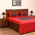 Pochampally Ikat with Bagh Patch Cotton Double Bedsheet Set (108 x 90 in) 12