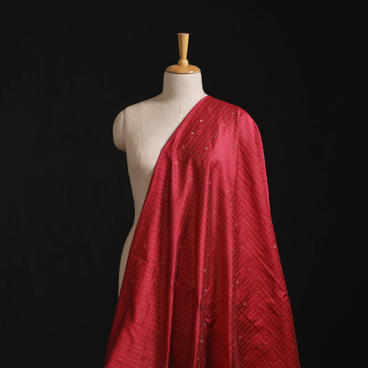 Thread Buti Spun Dupion Viscose Silk Plain Fabric 18