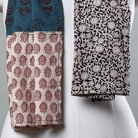 Multicolor Bagh Block Printed Patchwork Cotton Stole