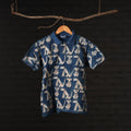Buy Bindaas Natural Dyed Art Block Print Polo Collar T-shirt in Pure Cotton Online at iTokri.com
