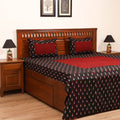 Pochampally Ikat with Bagh Patch Cotton Double Bedsheet Set (108 x 90 in) 13