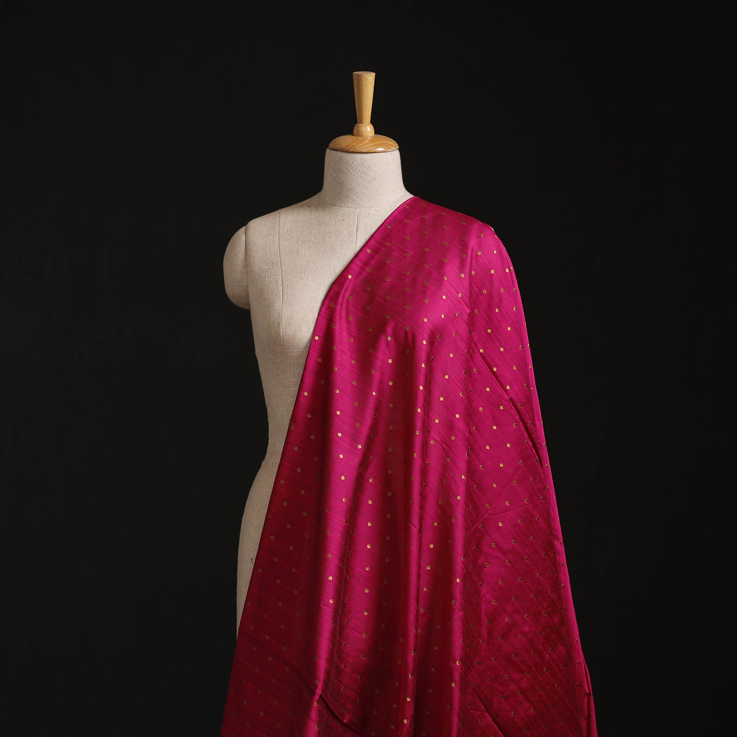 Thread Buti Spun Dupion Viscose Silk Plain Fabric 25