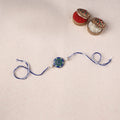 Blue - Bishnupur Handpainted Terracotta Rakhi 13