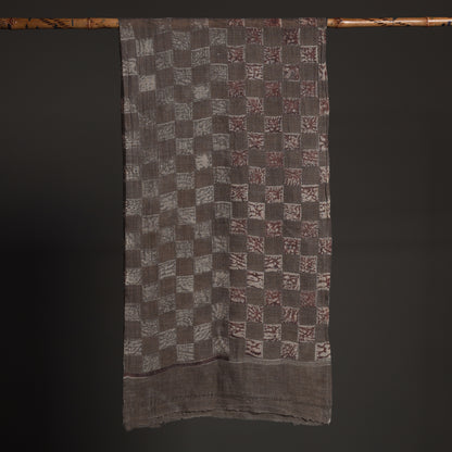 Brown - Akola Hand Block Printed Pure Woolen Stole