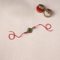 Multicolor - Bishnupur Handpainted Terracotta Rakhi 16