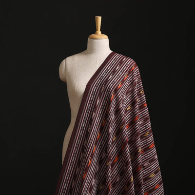 Brown - Cotton Pochampally Dabi Ikat Fabric 27