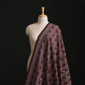 Brown - Cotton Pochampally Dabi Ikat Fabric 27