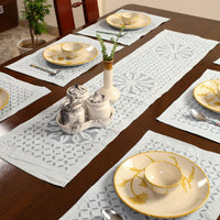 Applique Cut Work Table Runner with Table Mat Set 63