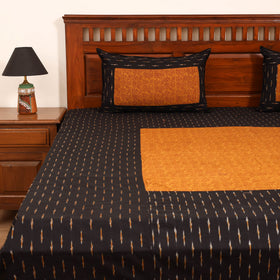 Pochampally Ikat with Bagh Patch Cotton Double Bedsheet Set (108 x 90 in) 16