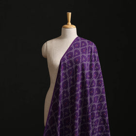 Purple - Pochampally Ikat Weave Cotton Fabric 24